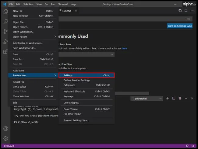 VS Code – Как да промените шрифта
