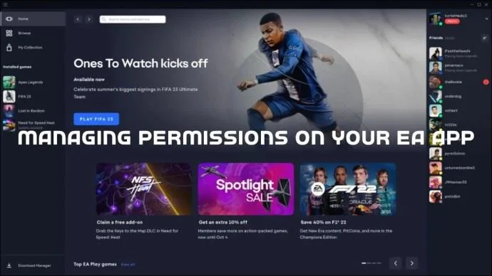 Защо приложението EA иска разрешения?