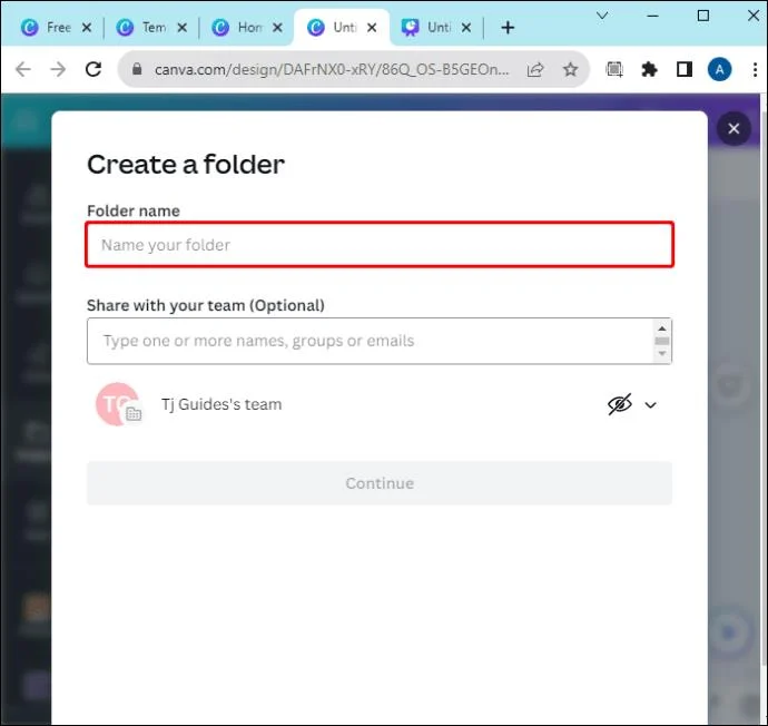 Как да споделите дизайн с вашия екип в Canva