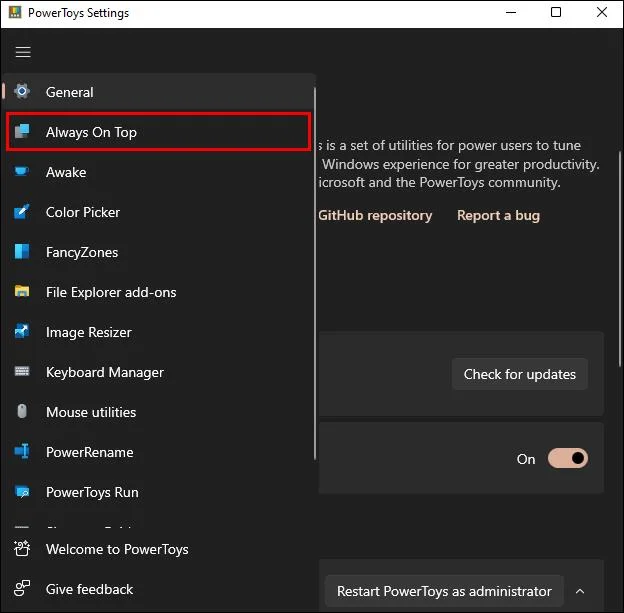 Hvernig á að hafa glugga alltaf á toppnum í Windows 11