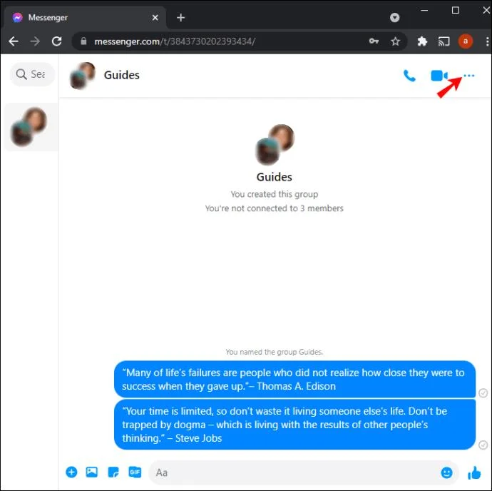Как да напуснете група във Facebook Messenger