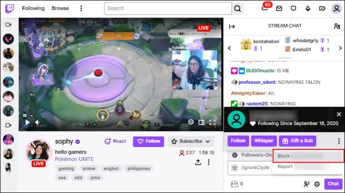 Как да изключите филтъра за чат в Twitch