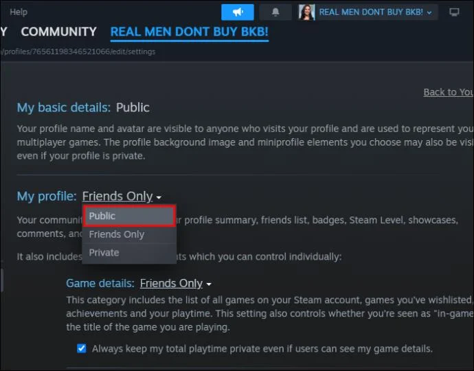 Jak zveřejnit inventář ve službě Steam