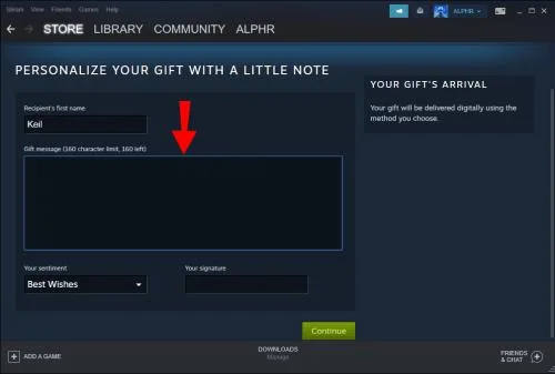 Jak darovat hru Steam