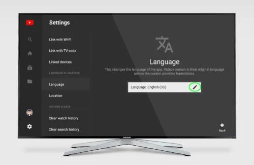 Как да промените езика на телевизор Samsung