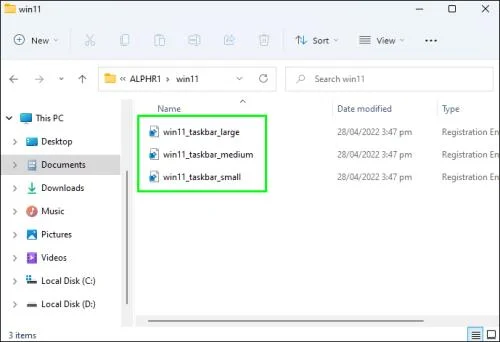 Hvernig á að gera verkefnastikuna minni í Windows 11