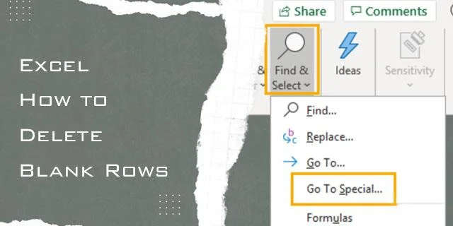 Как да изтриете празни редове в Excel Как да изтриете празни редове в Excel