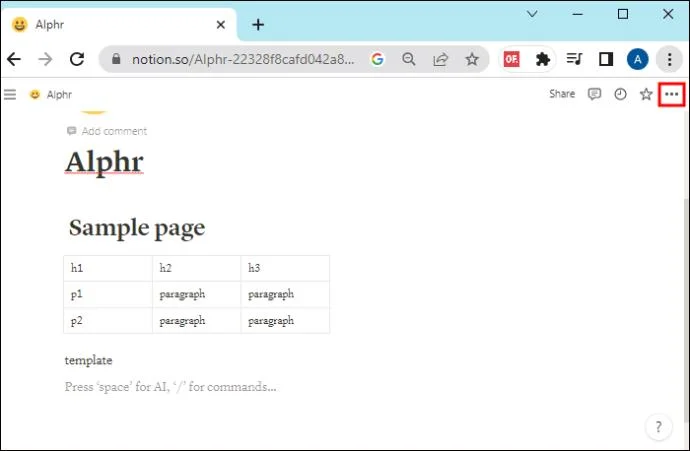 Как да направите страница шаблон в Notion