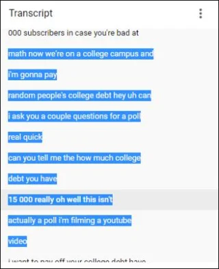 Как да получите препис на видеоклип в YouTube