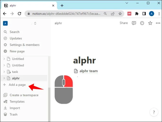 Как да изтриете база данни в Notion