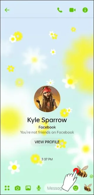Как да видите часа на съобщението в Messenger