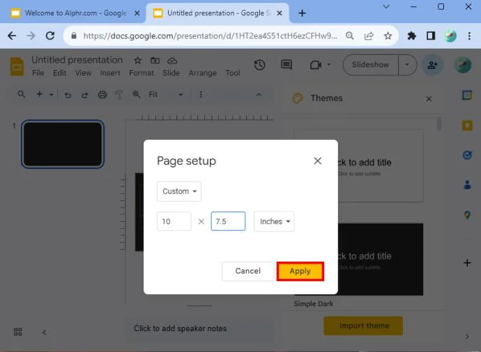 Как да използвате вертикално оформление в Google Презентации