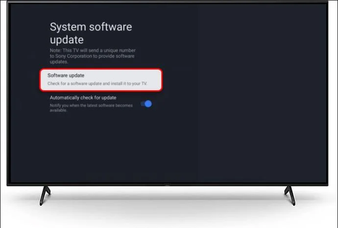 Как да актуализирате фърмуера на телевизор Sony