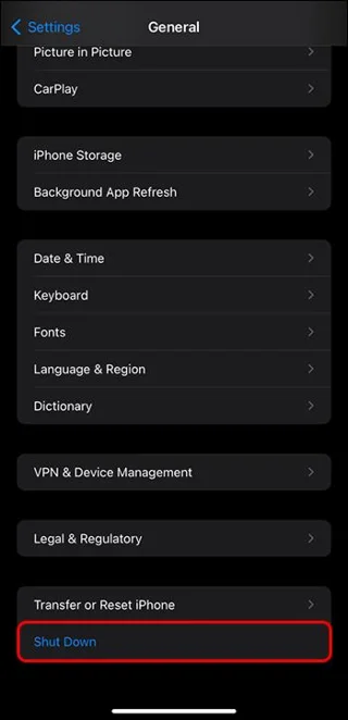Как да изключите iPhone 14