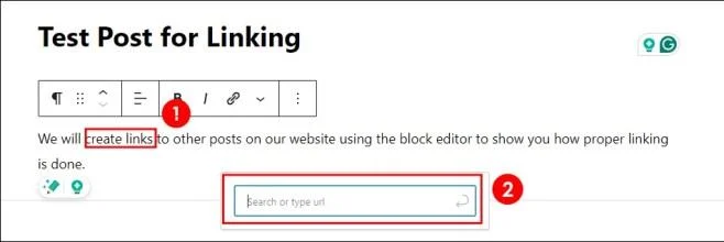 WordPress: Как да направите връзка към друга страница