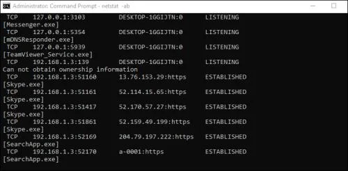 Hvernig á að athuga hvaða höfn eru opin á Windows 10 tölvu