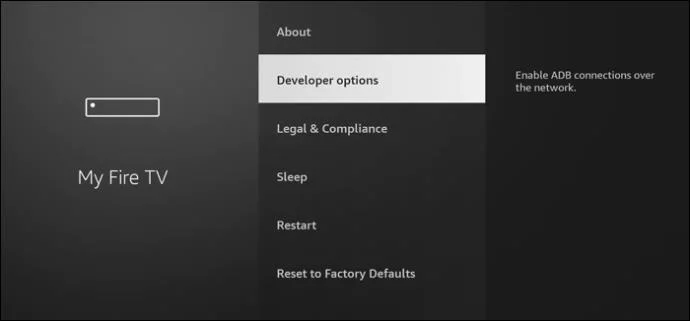 Как да активирате опциите за разработчици на Firestick