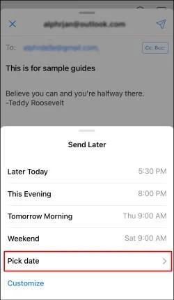 Как да насрочите имейл в Outlook