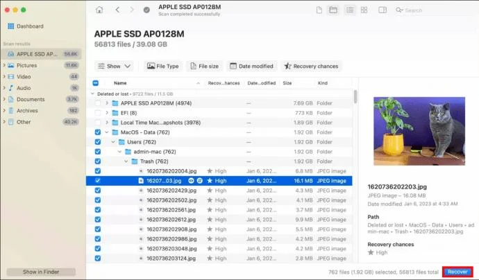 Как да възстановите изтрити файлове на Mac
