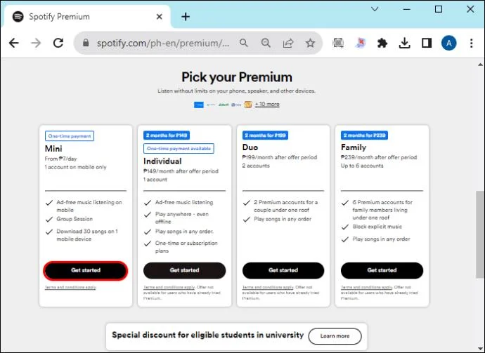 Как да надстроите до Spotify Premium
