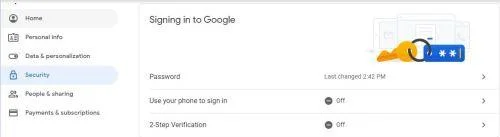 Slik tilbakestiller du Gmail-passordet