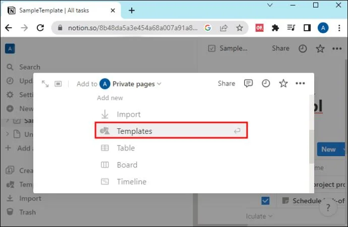 Как да направите страница шаблон в Notion