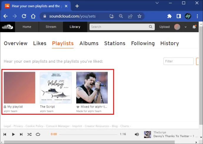 Jak změnit obrázek seznamu skladeb v SoundCloud