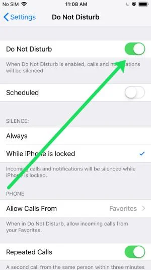 Πώς να απενεργοποιήσετε το Do Not Disturb στο iPhone
