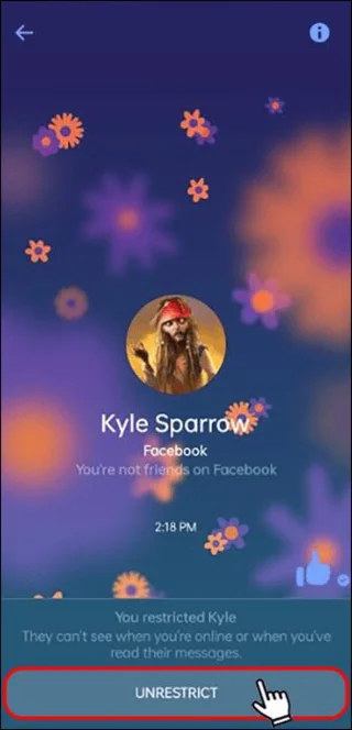 Jak zobrazit omezené zprávy v Messengeru