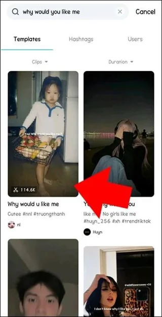 CapCut: Как да получите шаблона „Why Would U Like Me“.