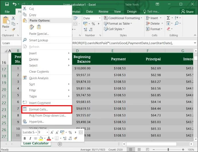 Как да заключите колона в Excel