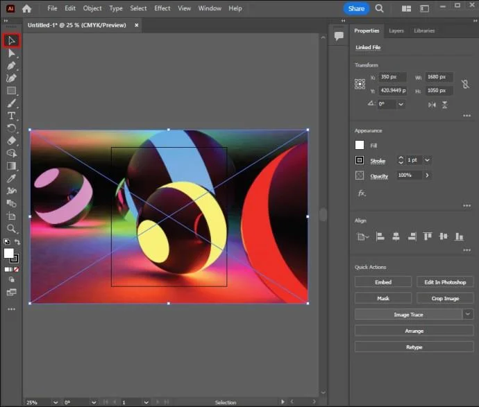 Как да трасирате изображение в Illustrator