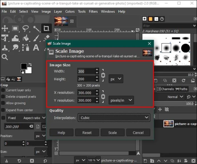 Πώς να αλλάξετε το μέγεθος μιας εικόνας στο GIMP