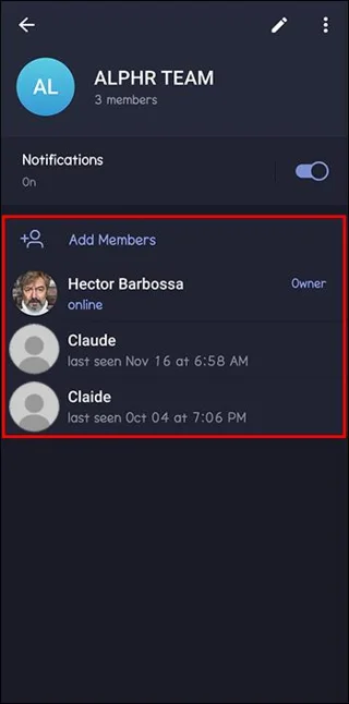 Как да видите нечий телефонен номер в Telegram