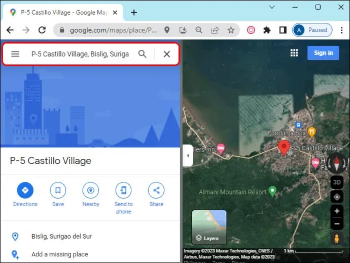 Защо къщата е замъглена в Google Maps?