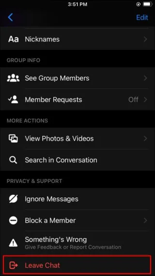 Как да напуснете група във Facebook Messenger