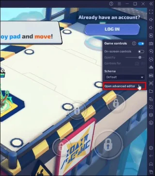 Как да скриете контролите в BlueStacks