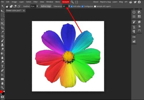 Как да премахнете фона от снимка във PhotoPea