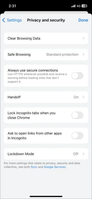 Как да изчистите бисквитките в Google Chrome
