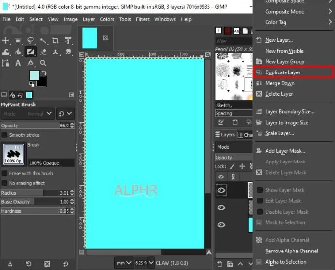 Как да направите ефект на блясък в GIMP