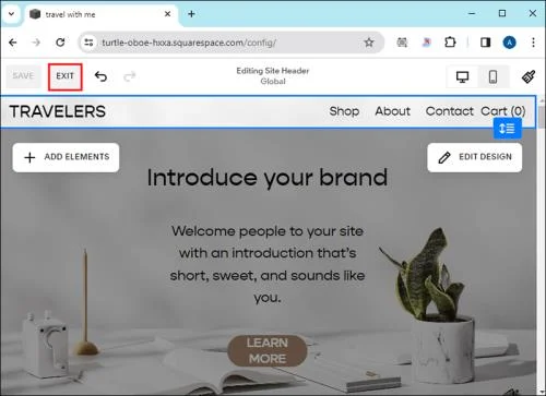 Как да промените името на уебсайт в Squarespace