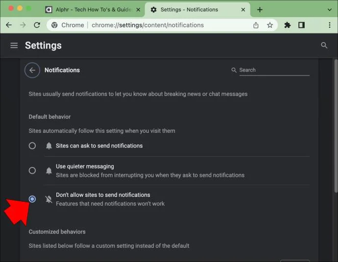 Πώς να απενεργοποιήσετε τις ειδοποιήσεις του Chrome