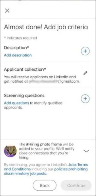 Как да добавите значка за наемане в LinkedIn