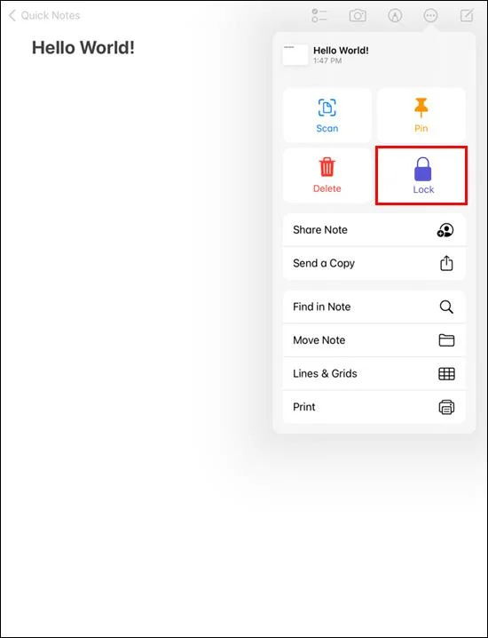 Как да защитите с парола Apple Notes