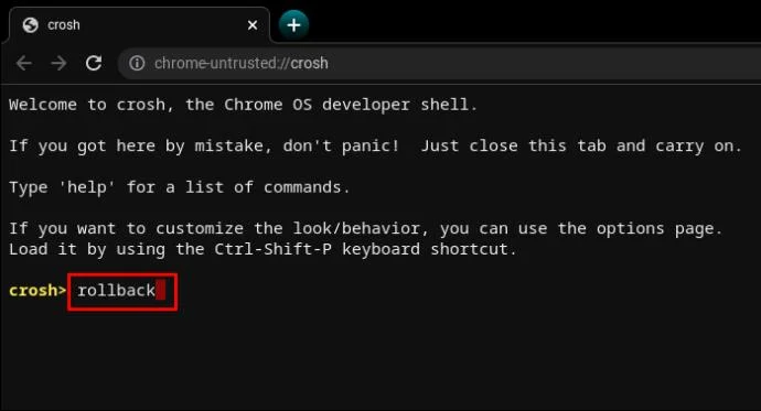 CROSH команди – ръководство за вашия Chromebook
