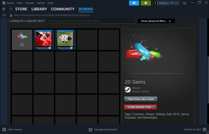 Как да получите бустер пакети в Steam