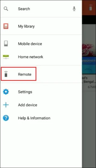 Програма Sony TV Remote для Android