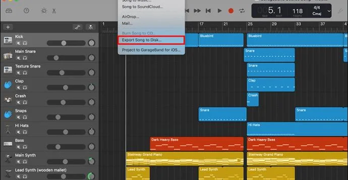 Πώς να κάνετε εξαγωγή σε MP3 στο Garageband