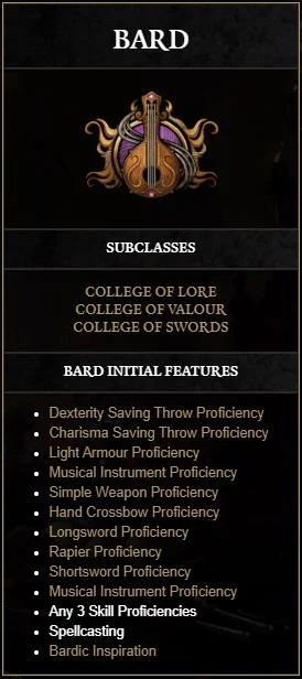 Όλες οι τάξεις στο Baldur'S Gate 3