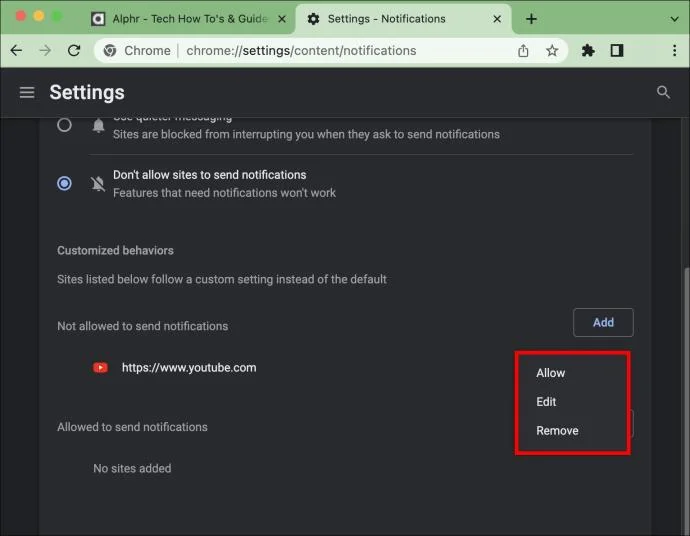 Πώς να απενεργοποιήσετε τις ειδοποιήσεις του Chrome